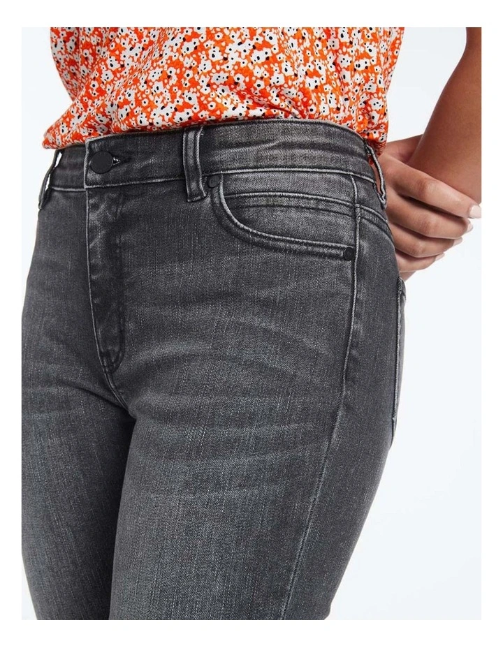 Jordyn Skinny Jean in Mid Grey image 4
