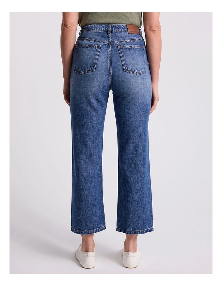 Goldie Crop Jean in Mid Wash image 4