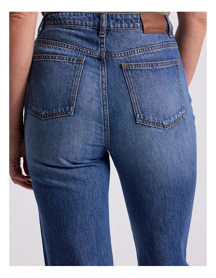 Goldie Crop Jean in Mid Wash image 5