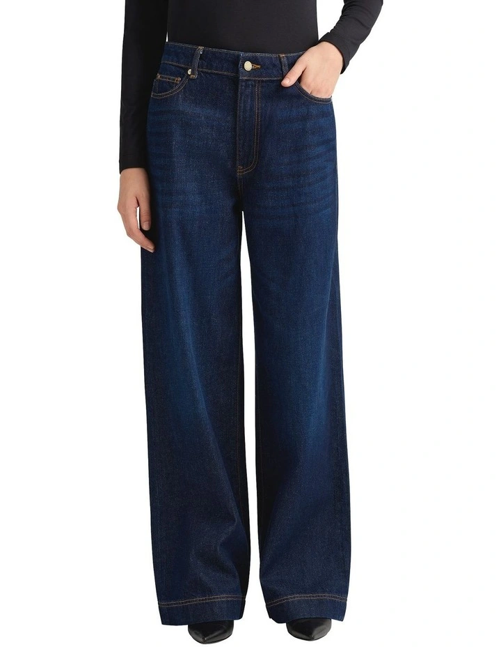 Lois Wide Leg Jean in Vintage Mid Wash image 3