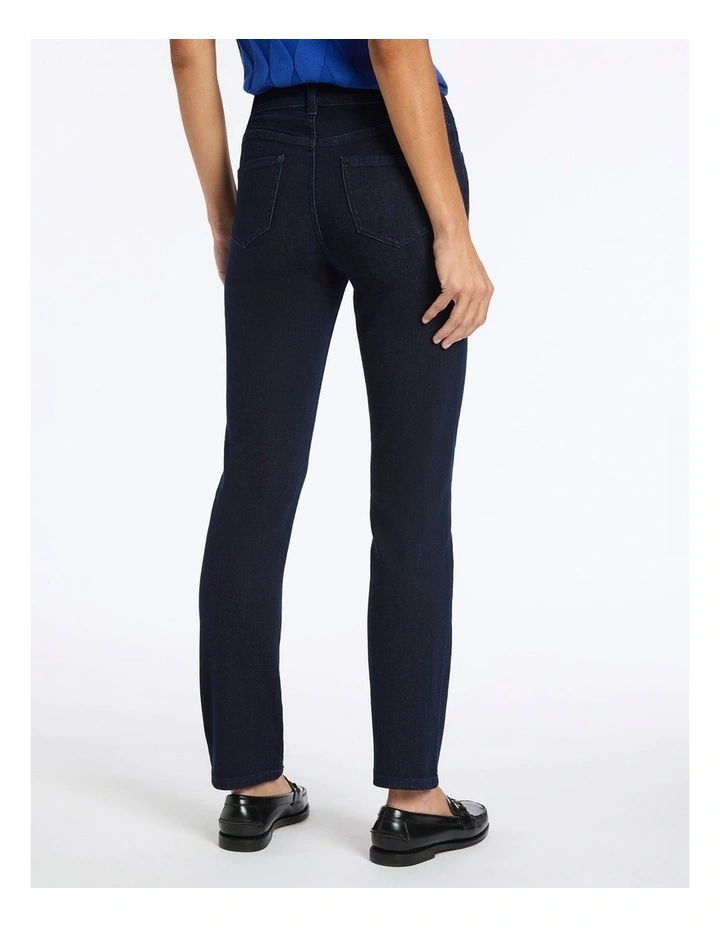 Amanda Straight Leg Jean in Dark Indigo image 3