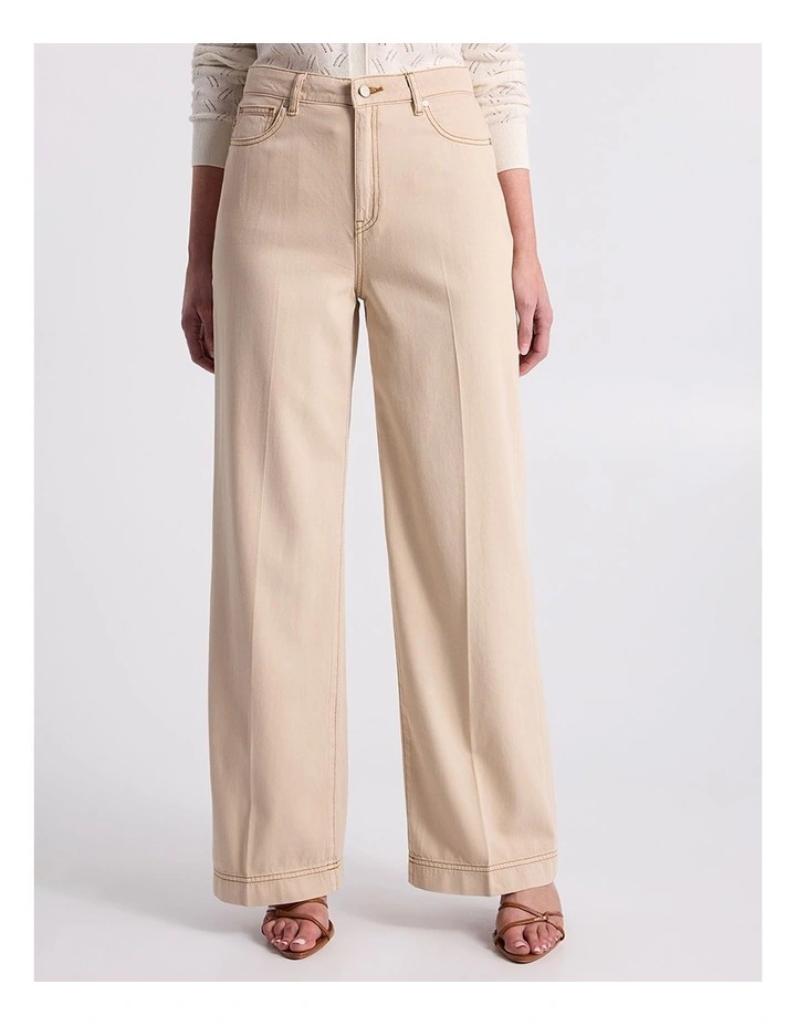 Tilda Wide Leg Jean in Malt image 2