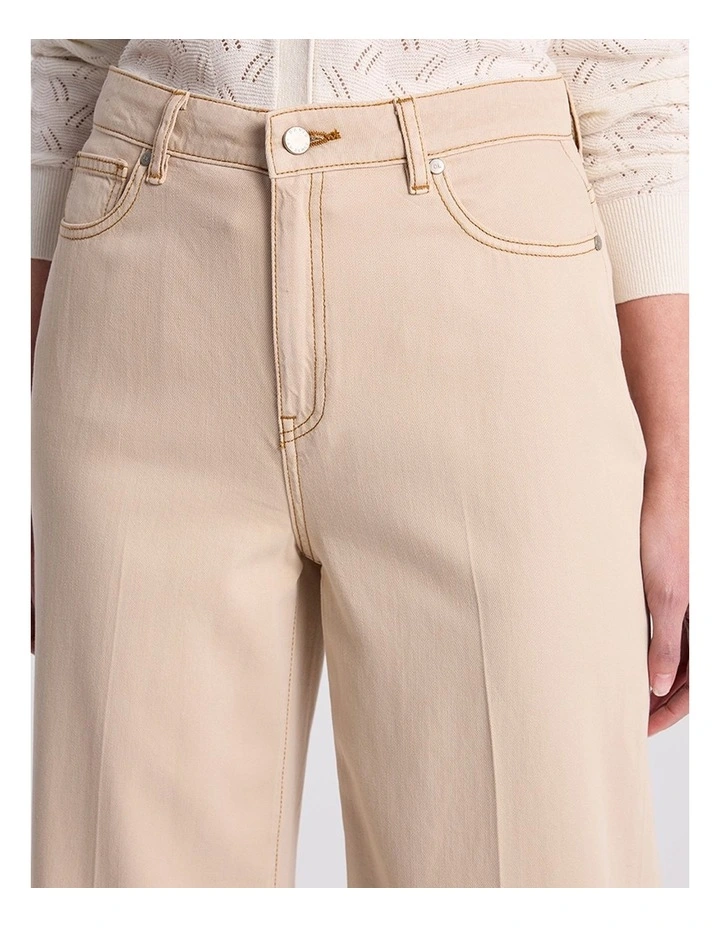 Tilda Wide Leg Jean in Malt image 3