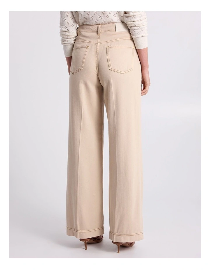 Tilda Wide Leg Jean in Malt image 4