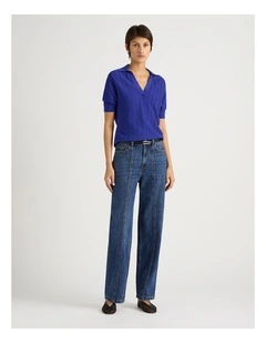 Gracie Relaxed Jean in Dark Blue