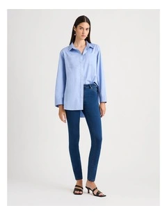 Jackie Skinny Leg Jean in Flat Blue