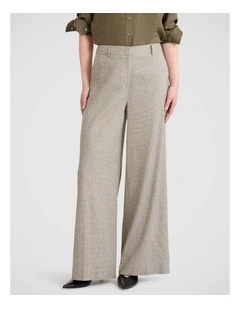 Amelie Wide Leg Pant in Fern Check