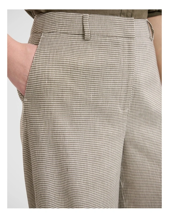 Amelie Wide Leg Pant in Fern Check image 3
