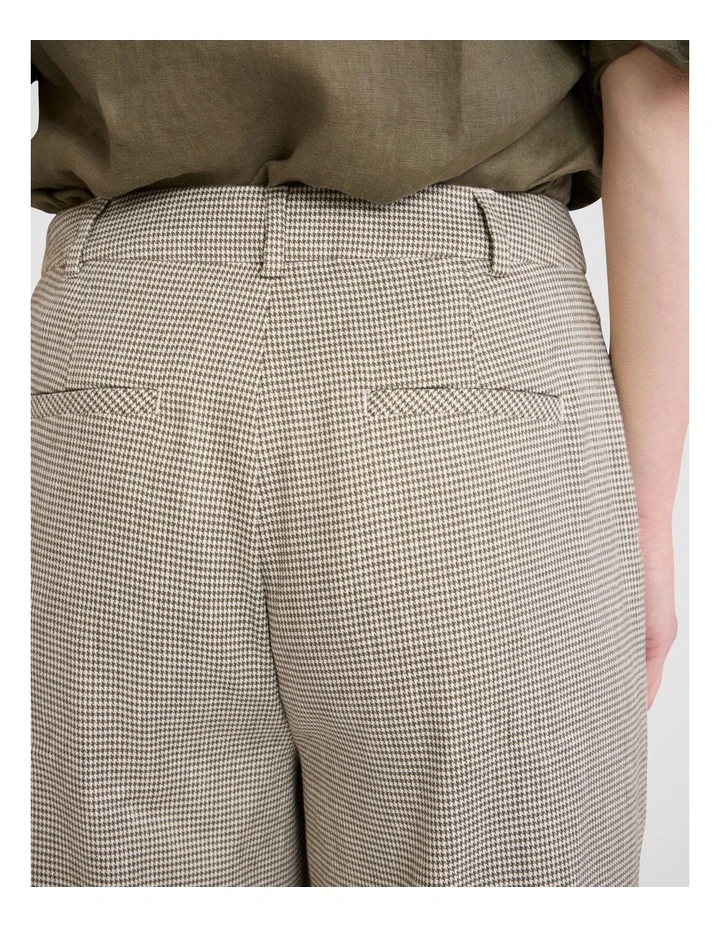 Amelie Wide Leg Pant in Fern Check image 4