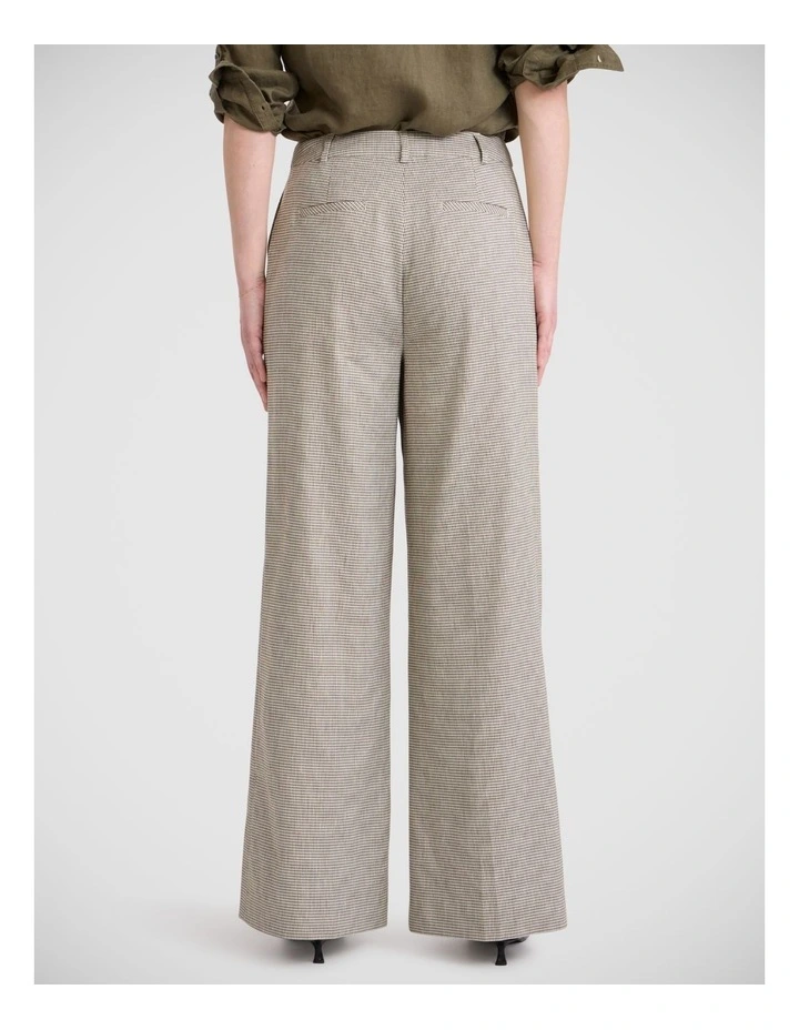 Amelie Wide Leg Pant in Fern Check image 5