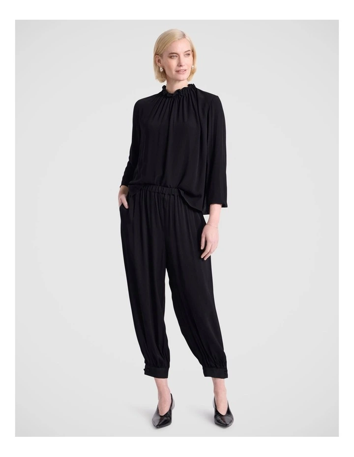 Sharon Viscose Pant in Black image 1
