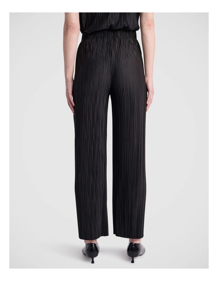 Tauri Pleat Jersey Pant in Black image 5