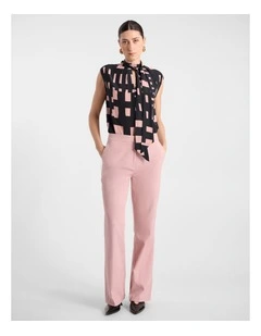 Ailis Bootleg Pant in Rose