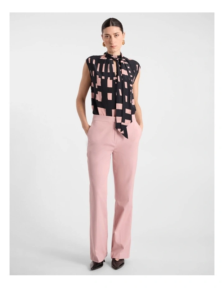 Ailis Bootleg Pant in Rose image 1