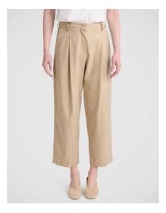 Clara Barrel Leg Pant in Cashew