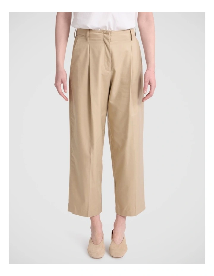 Clara Barrel Leg Pant in Cashew image 1
