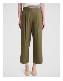 Clara Barrel Leg Pant in Fern