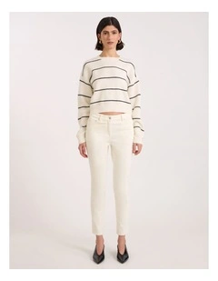 Celine Corduroy Pant in Ivory