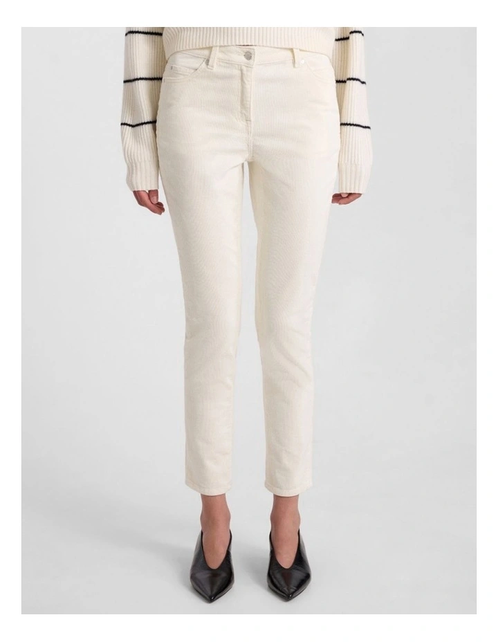 Celine Corduroy Pant in Ivory image 1
