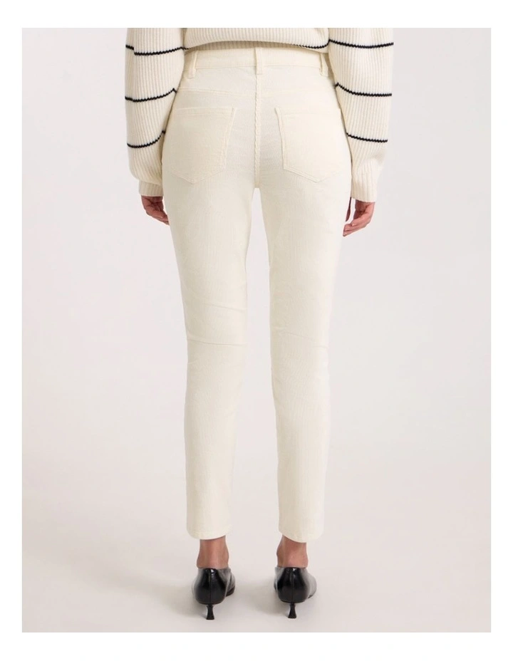 Celine Corduroy Pant in Ivory image 5