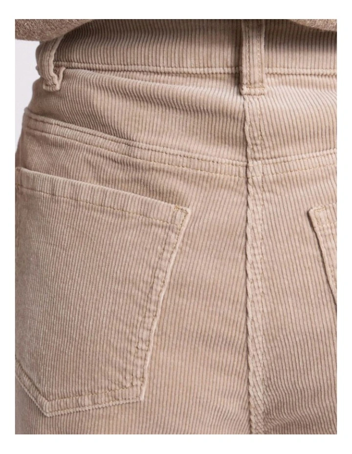 Celine Wide Leg Cord Pant in Stone image 4