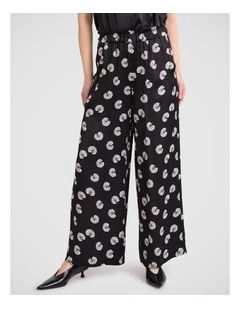 Roberta Wide Leg Pant in Black Multi