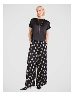Roberta Wide Leg Pant in Black Multi