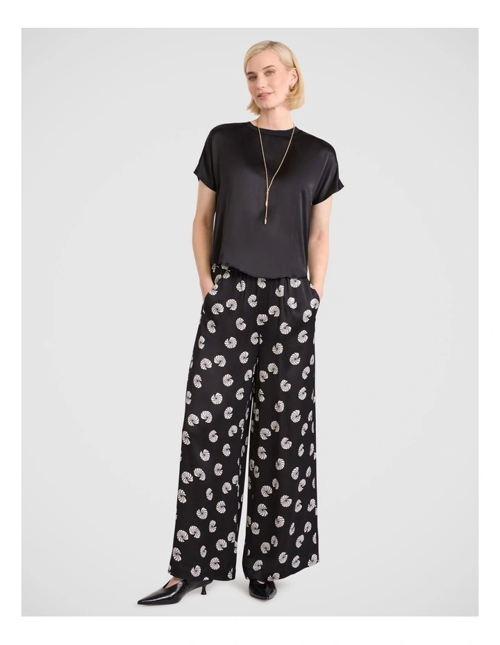 Roberta Wide Leg Pant in Black Multi image 1