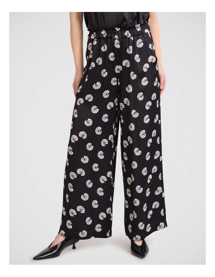 Roberta Wide Leg Pant in Black Multi image 2