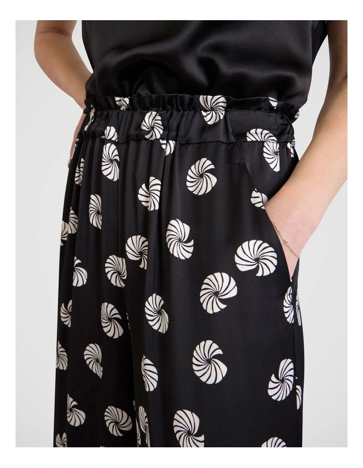 Roberta Wide Leg Pant in Black Multi image 3
