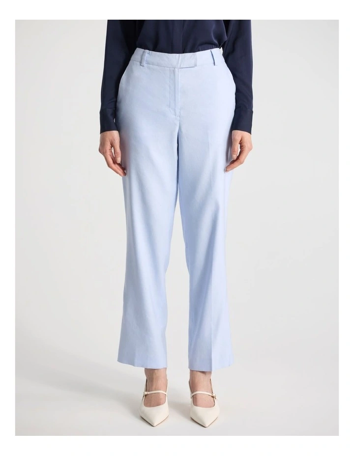 Della Straight Leg Pant in Hydrangea Blue image 2