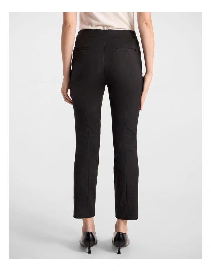 Sarah Compact Cotton Pant in Black image 5