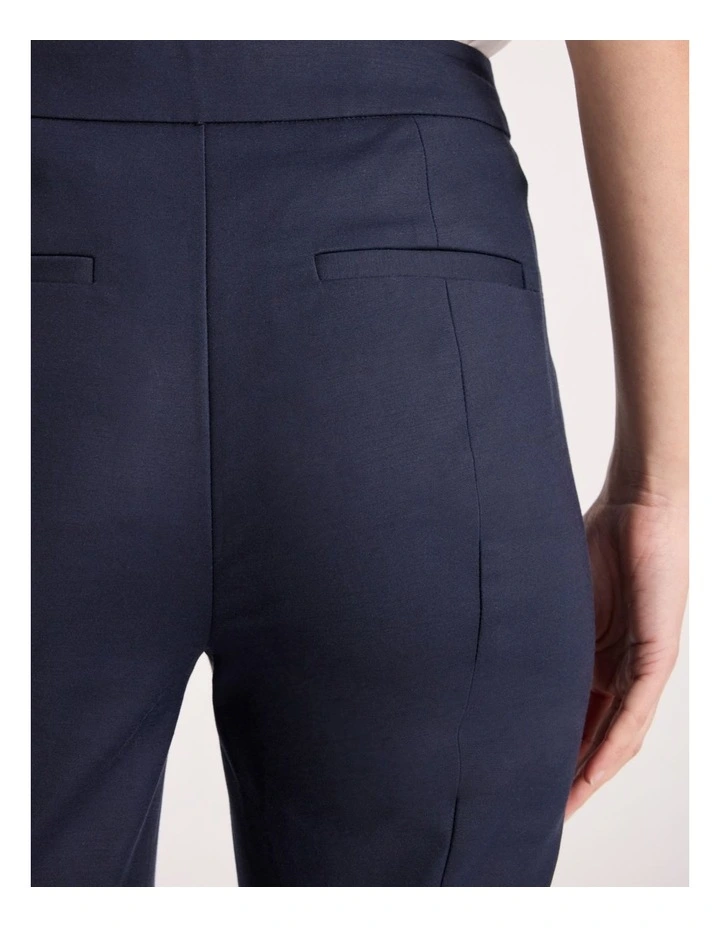 Sarah Compact Cotton Pant in Ink image 4