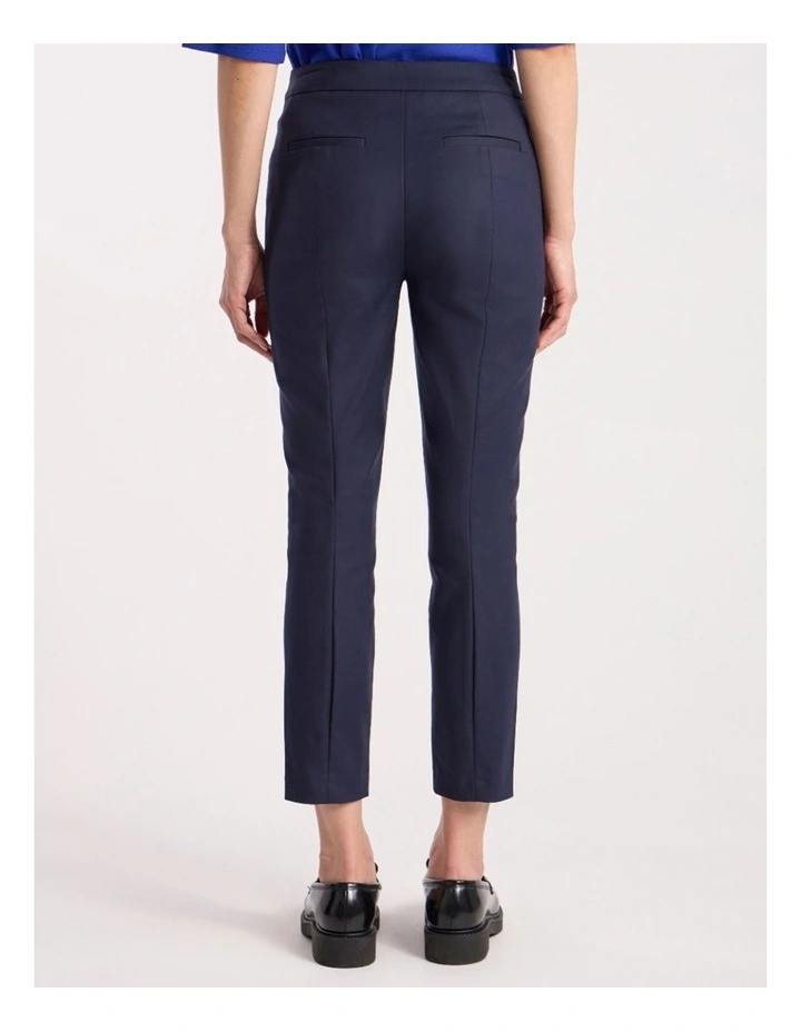 Sarah Compact Cotton Pant in Ink image 5