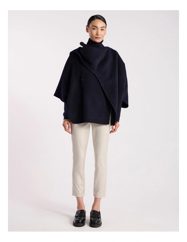 Sarah Compact Cotton Pant in Stone image 1