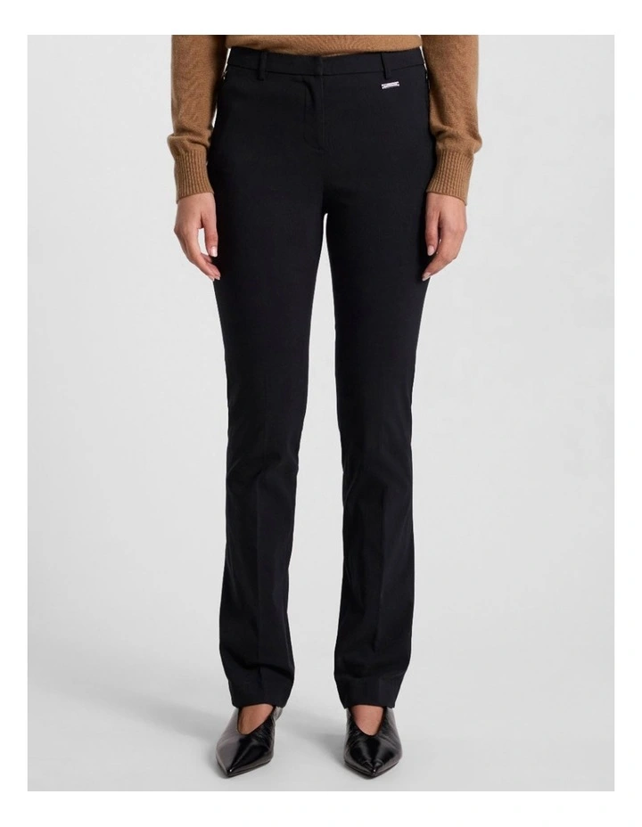 Bennie Bengaline Pant in Black image 1