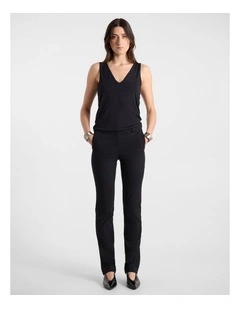Bennie Bengaline Pant in Black