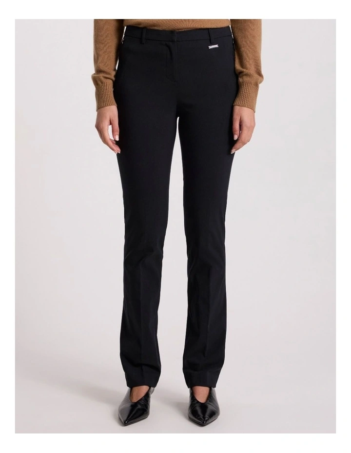 Bennie Bengaline Pant in Black image 2