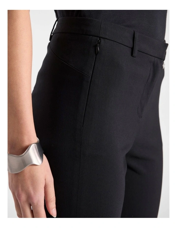 Bennie Bengaline Pant in Black image 4