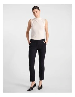 Bennie Bengaline 7/8 Pant in Black