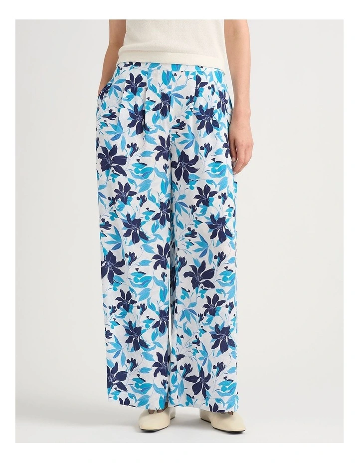 Frances Wide Leg Pant in White Multi image 2