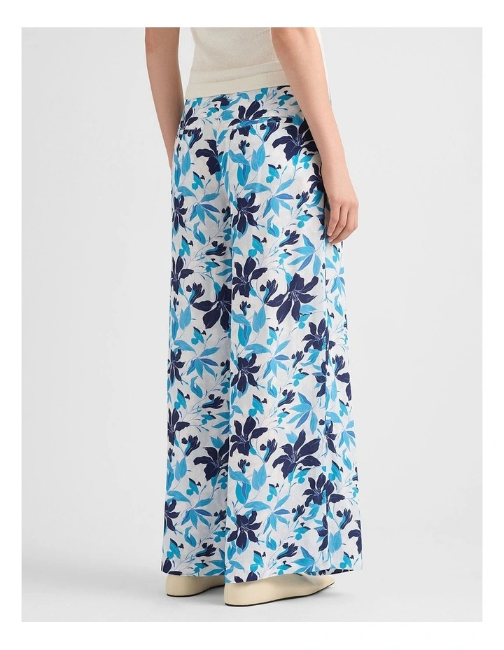 Frances Wide Leg Pant in White Multi image 3