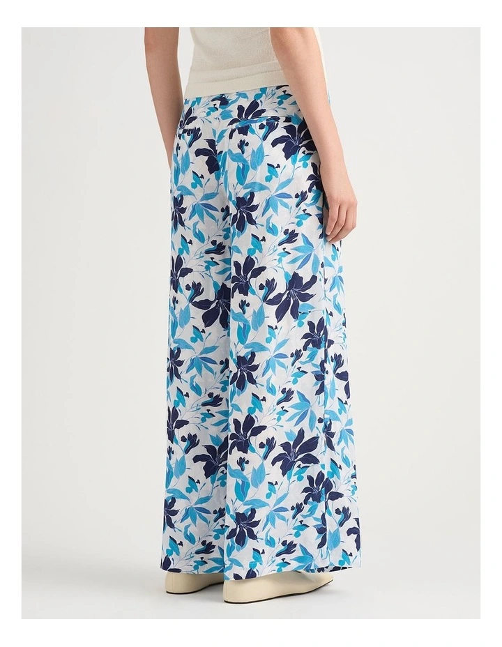 Frances Wide Leg Pant in White Multi image 3