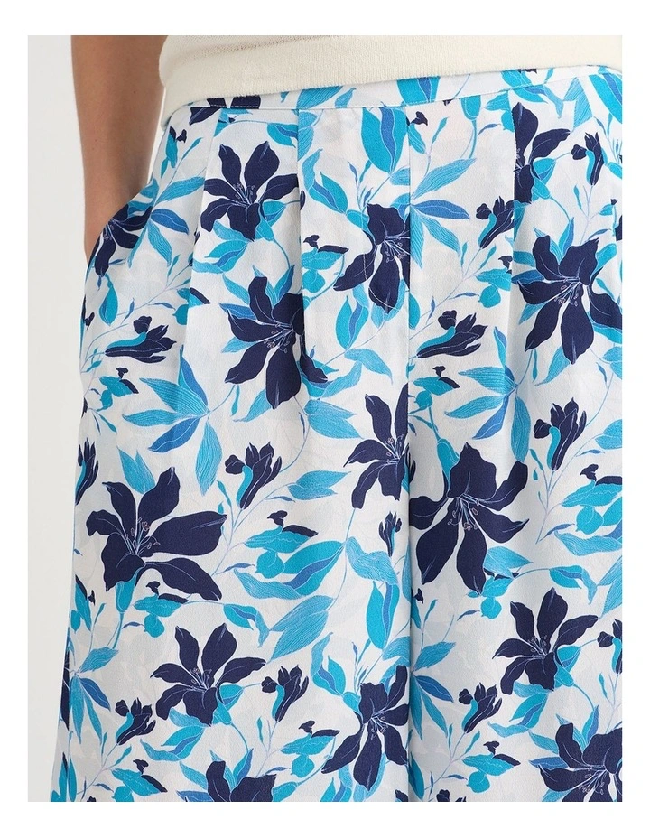 Frances Wide Leg Pant in White Multi image 4