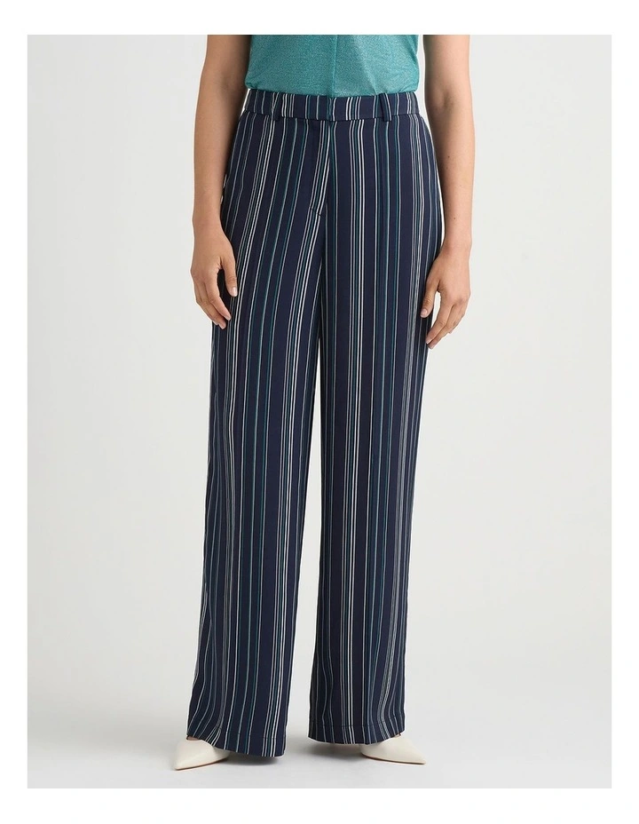 Peregrine Wide Leg Pant in Navy Stripe image 2
