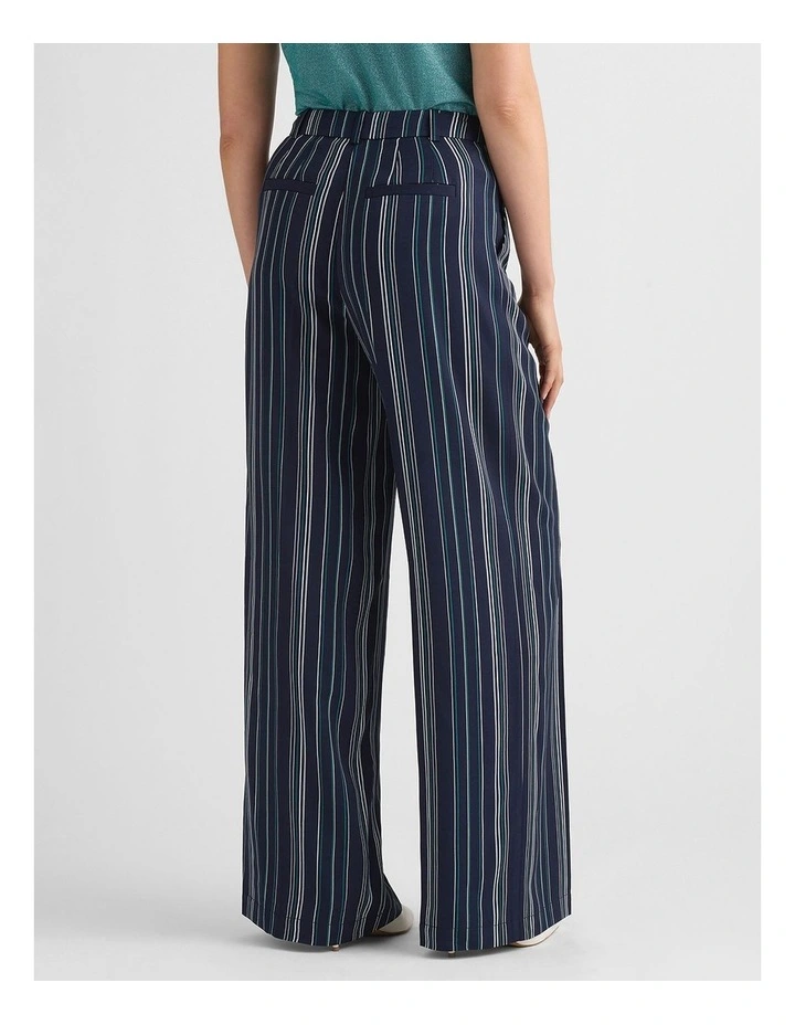 Peregrine Wide Leg Pant in Navy Stripe image 3