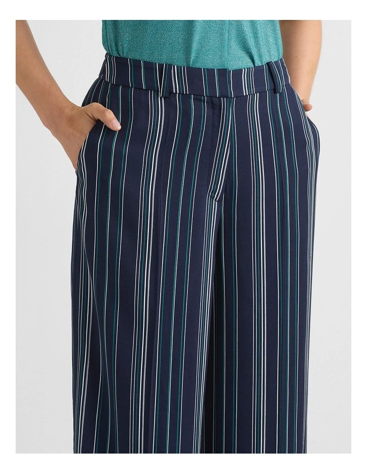 Peregrine Wide Leg Pant in Navy Stripe image 4