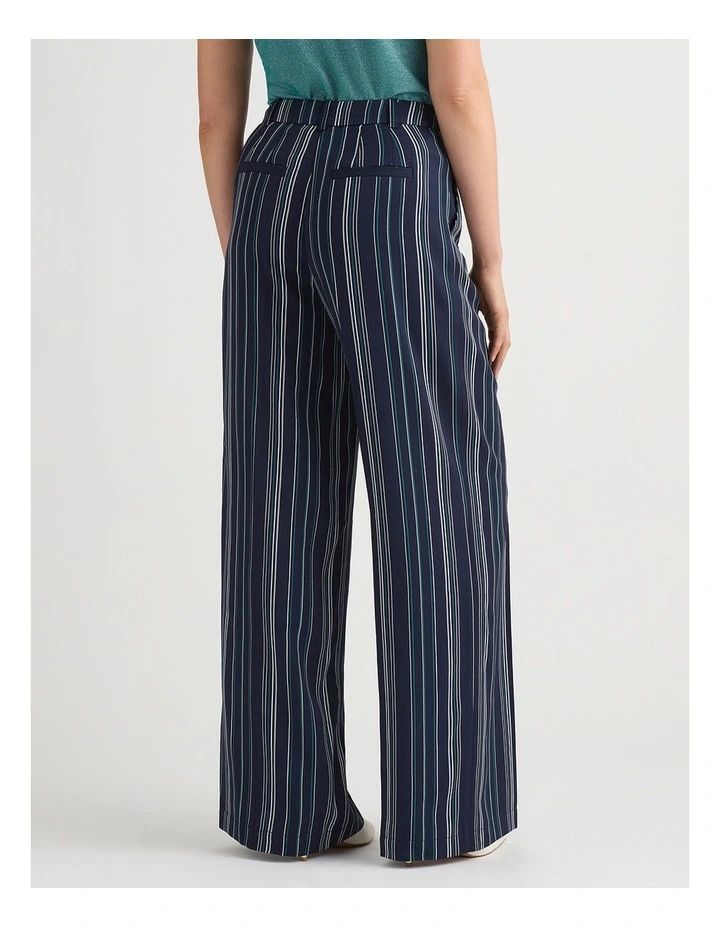Peregrine Wide Leg Pant in Navy Stripe image 4