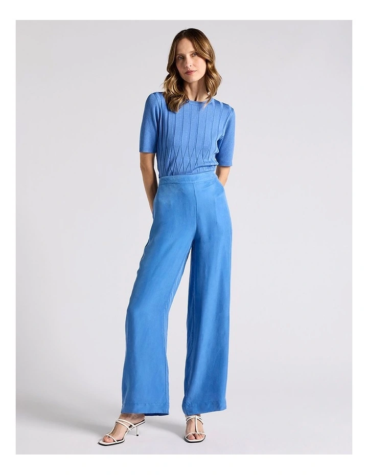 Kairo Wide Leg Pant in Topaz Blue image 1