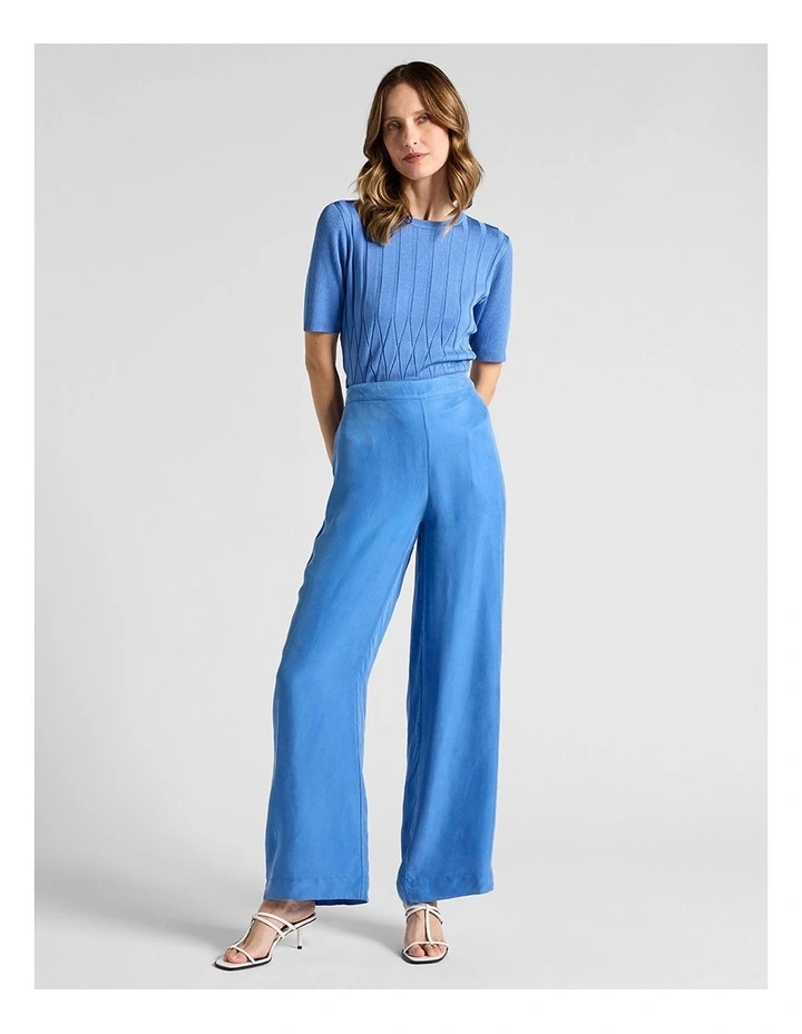 Kairo Wide Leg Pant in Topaz Blue image 2